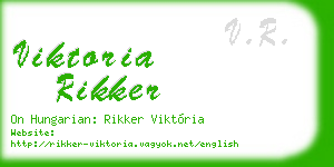 viktoria rikker business card
