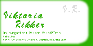 viktoria rikker business card